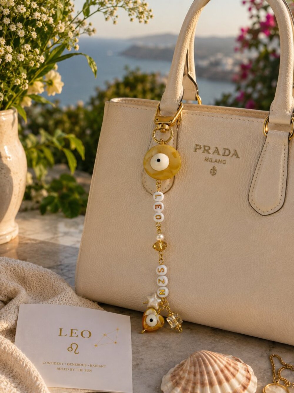 Leo Zodiac Bag Charm